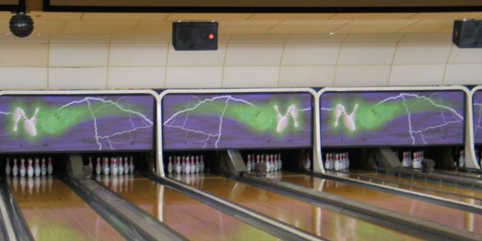 Bowling alley masking units for Old Settler's Inn and Bowl