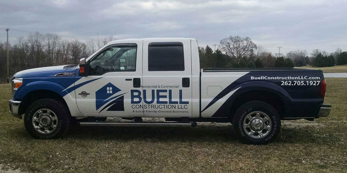 Partial pickup wrap for Buell Construction