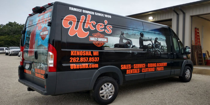Click here to see van wrap for Uke's Harley-Davidson