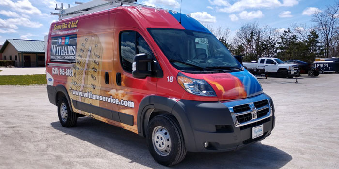Click here to see the full van wrap for Withams Heating and Cooling